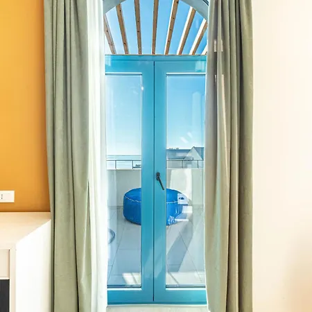شقة Santorini Luxury 1 - Private Terrace With Sea View, Parking And